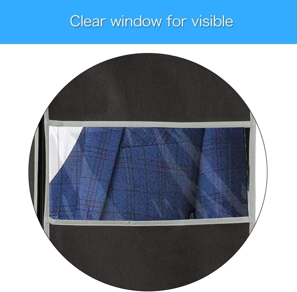 10-Pack Breathable Garment Covers With Window