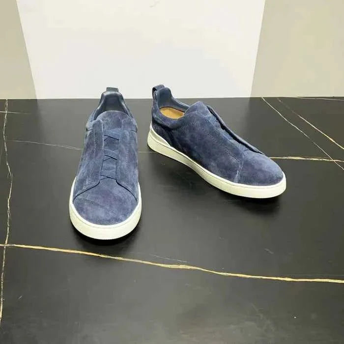 Leather-Look Lace-Up Sneakers for Daily Wear