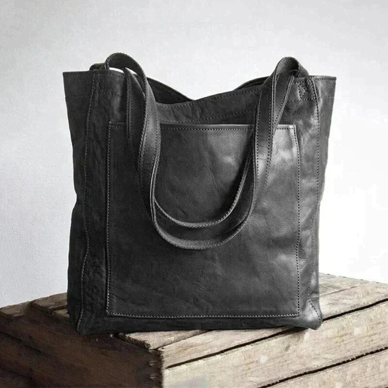 Women's Classic PU Leather Tote Bag