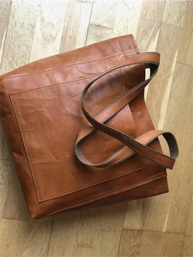 Women's Classic PU Leather Tote Bag