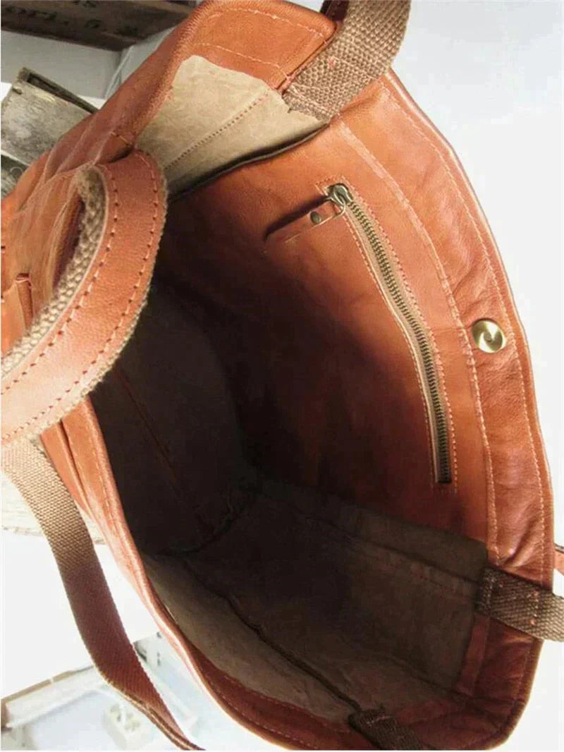 Women's Classic PU Leather Tote Bag