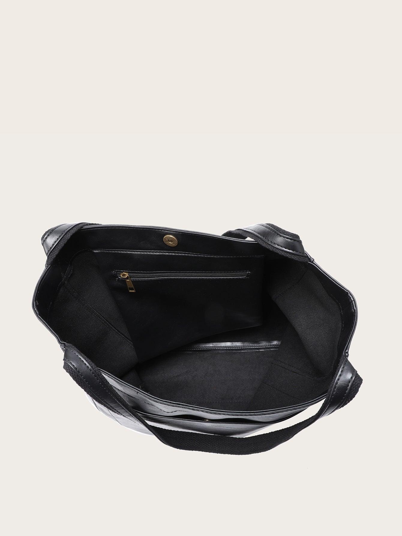 Women's Classic PU Leather Tote Bag