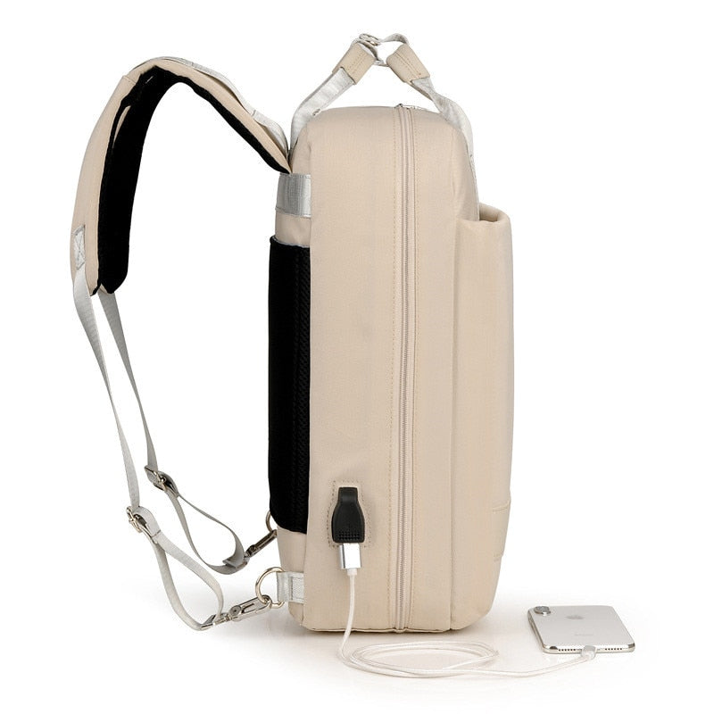 Secure Anti-Theft Backpack with Hidden Zippers