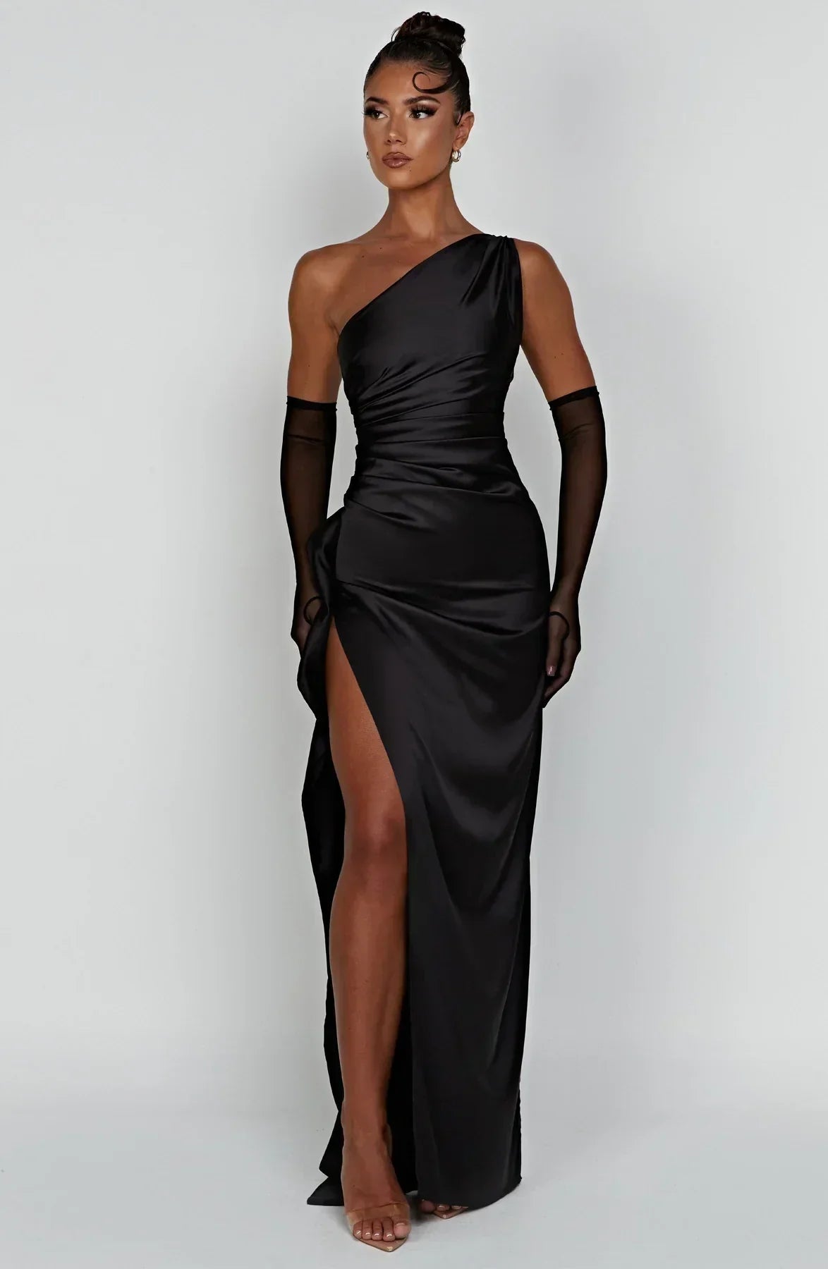Women's Jaida Satin One-Shoulder Evening Dress