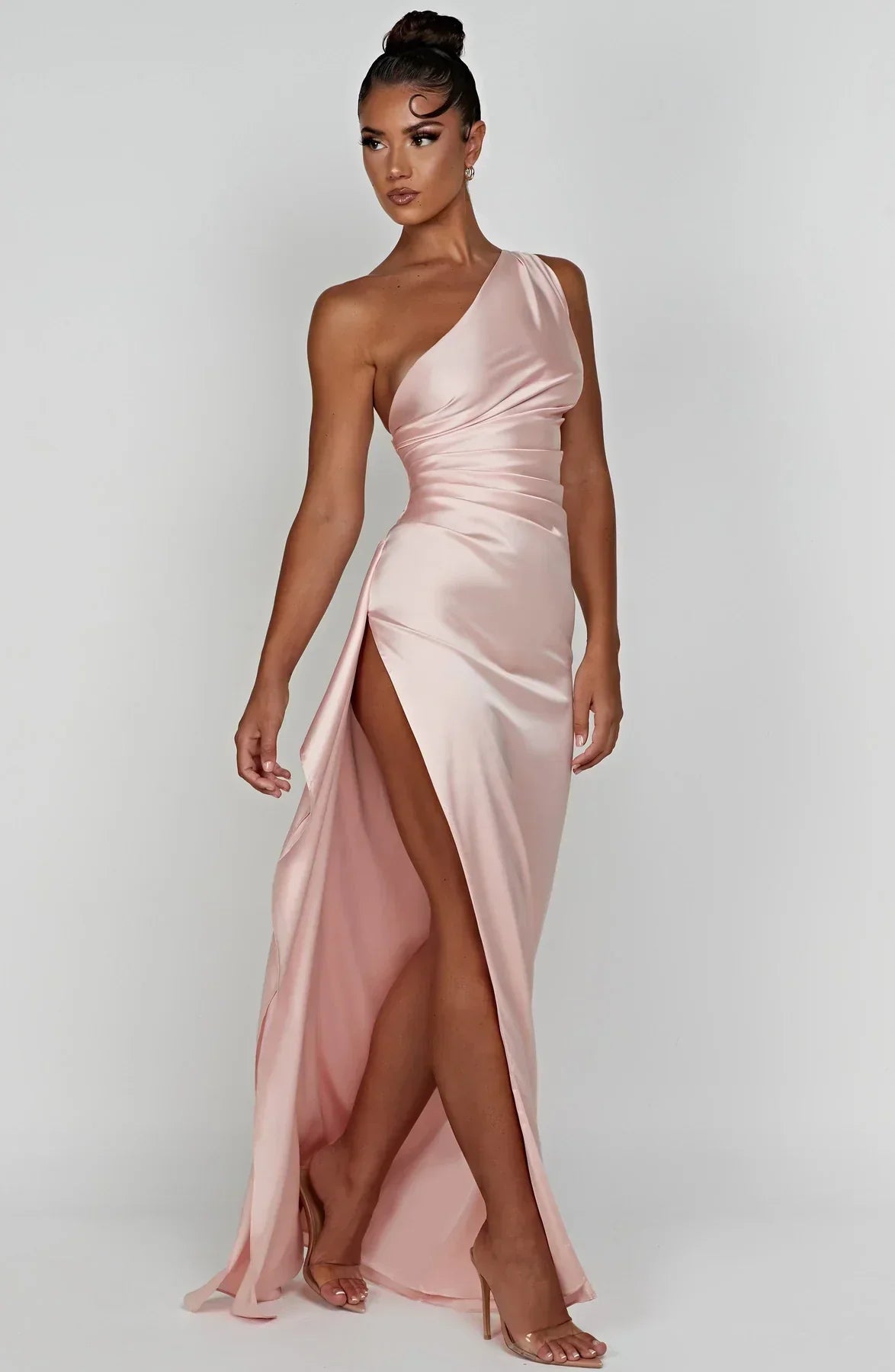 Women's Jaida Satin One-Shoulder Evening Dress