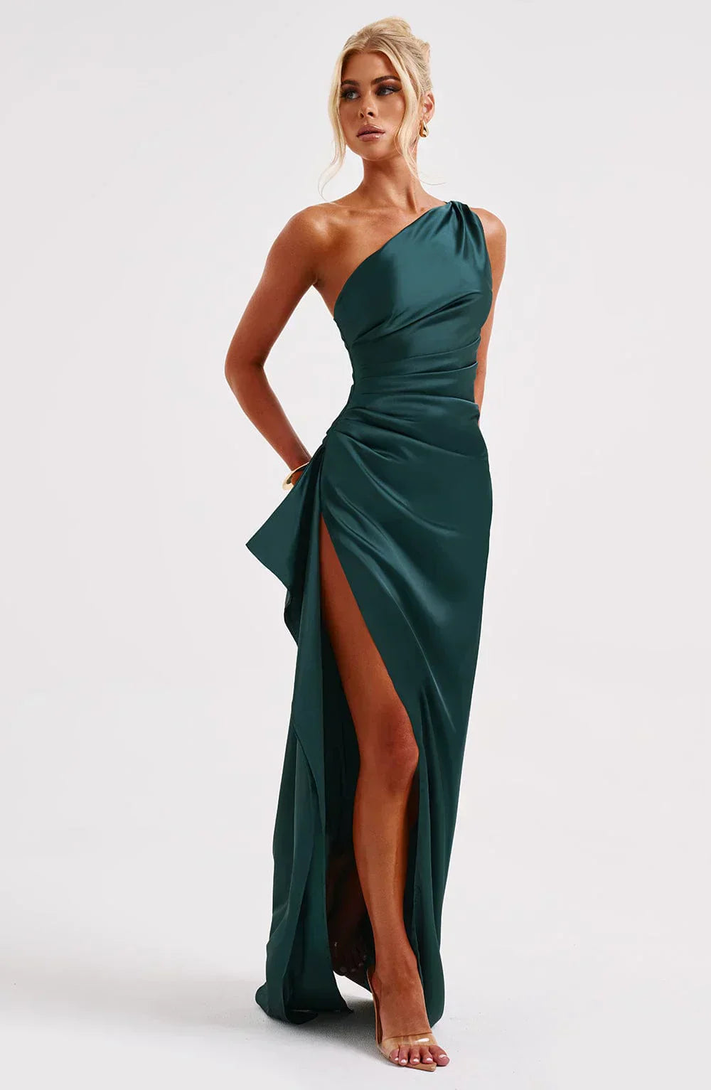 Women's Jaida Satin One-Shoulder Evening Dress