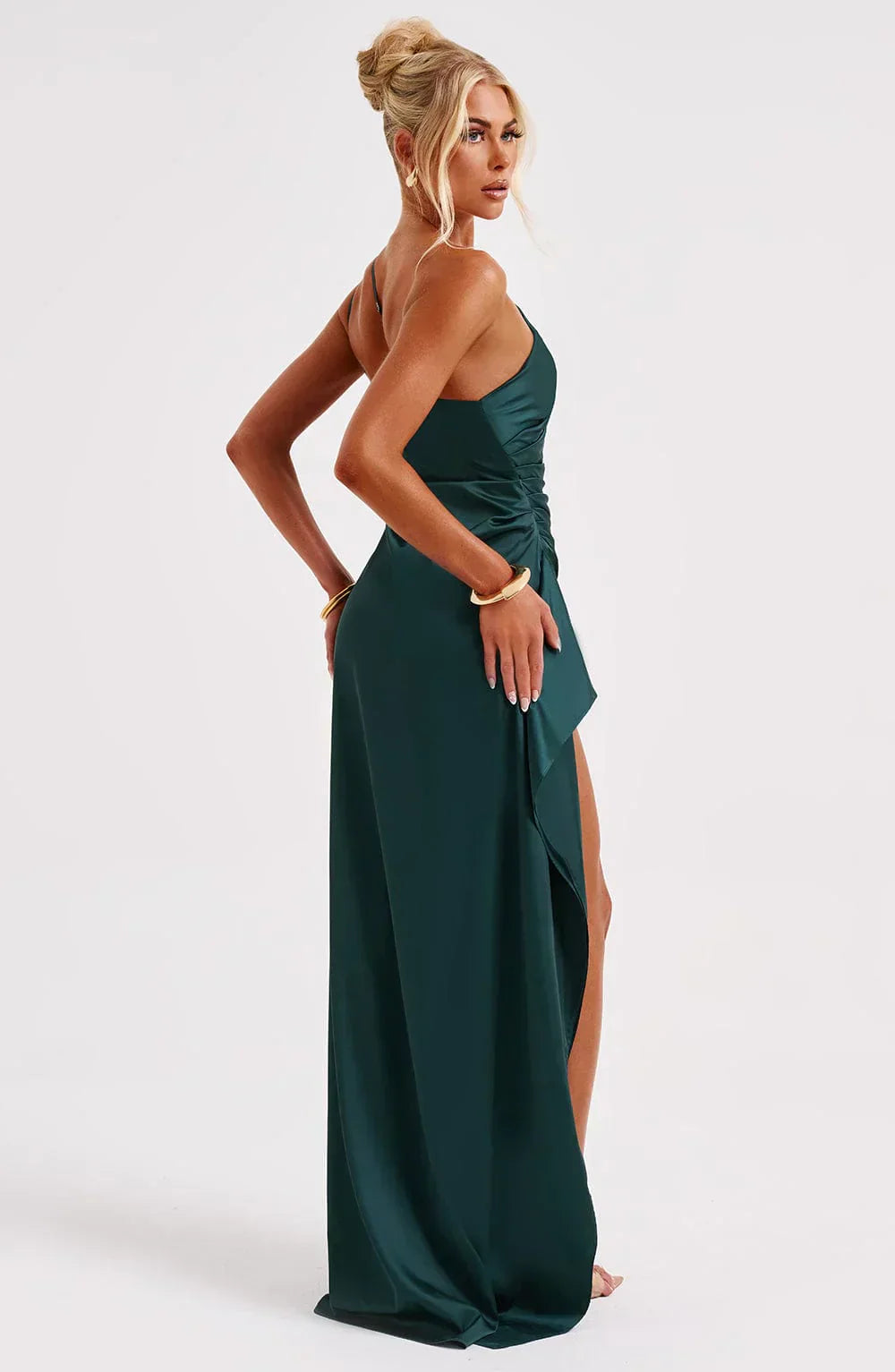 Women's Jaida Satin One-Shoulder Evening Dress