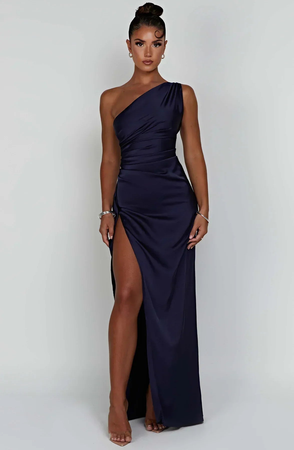 Women's Jaida Satin One-Shoulder Evening Dress