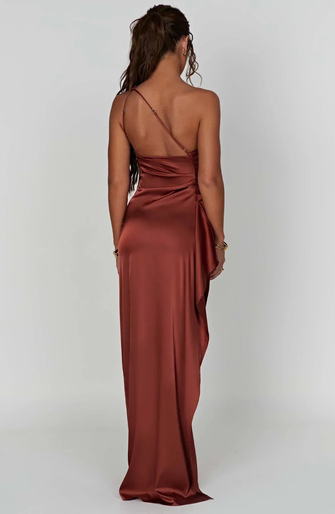 Women's Jaida Satin One-Shoulder Evening Dress