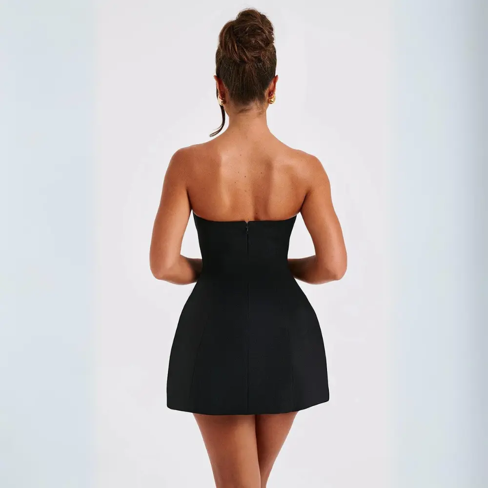 Women's Strapless Bodycon Mini Dress