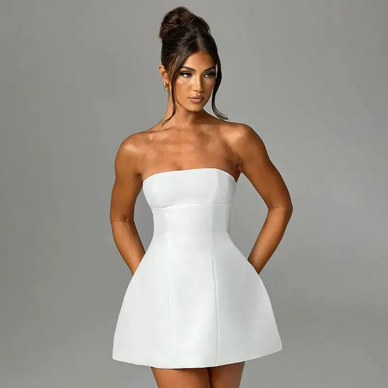 Women's Strapless Bodycon Mini Dress