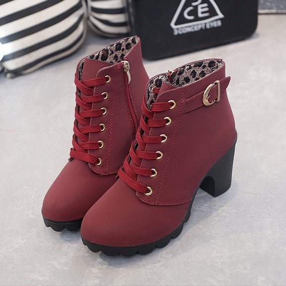 Ava Lace-Up Ankle Boots