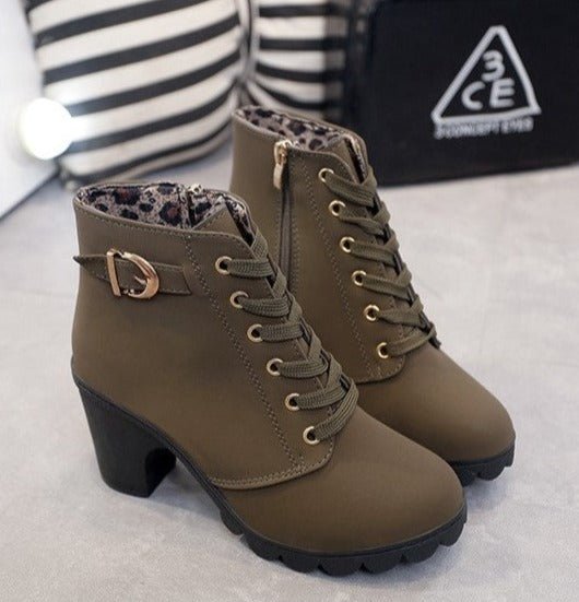 Ava Lace-Up Ankle Boots