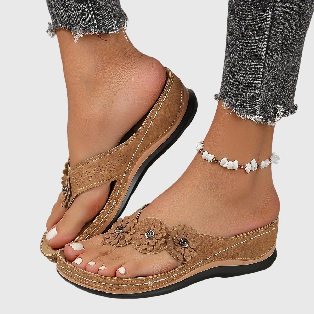 Ergonomic Orthopedic Flip Flops with Arch Support
