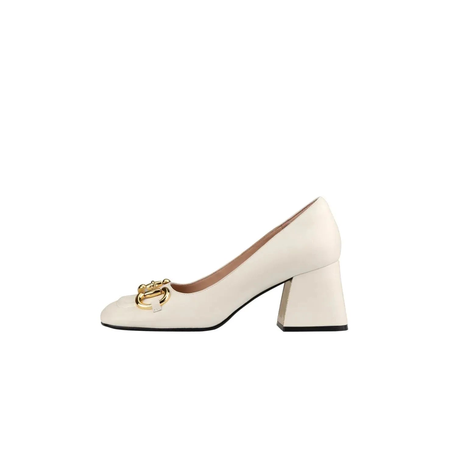 Retro Buckle High Heel Shoes