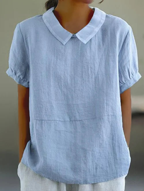 Cotton Shirt for Women - Elegant Button-Up Blouse for Any Occasion