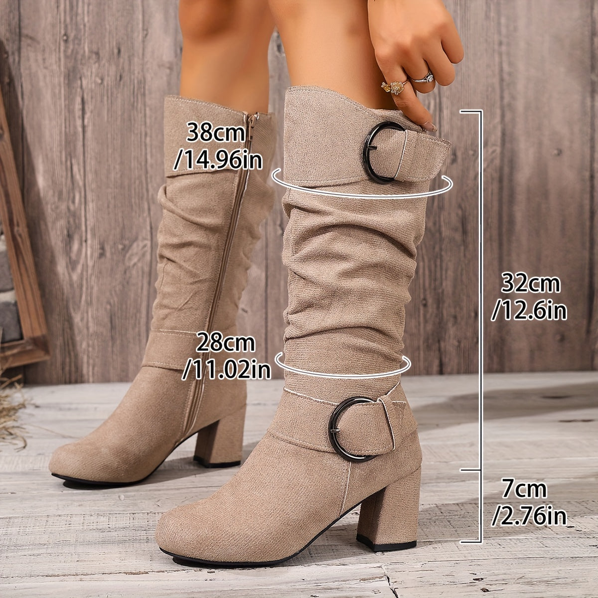 Knee-High Slouchy Boots
