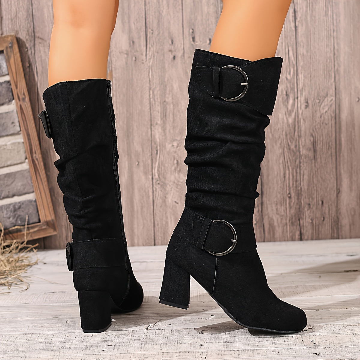Knee-High Slouchy Boots