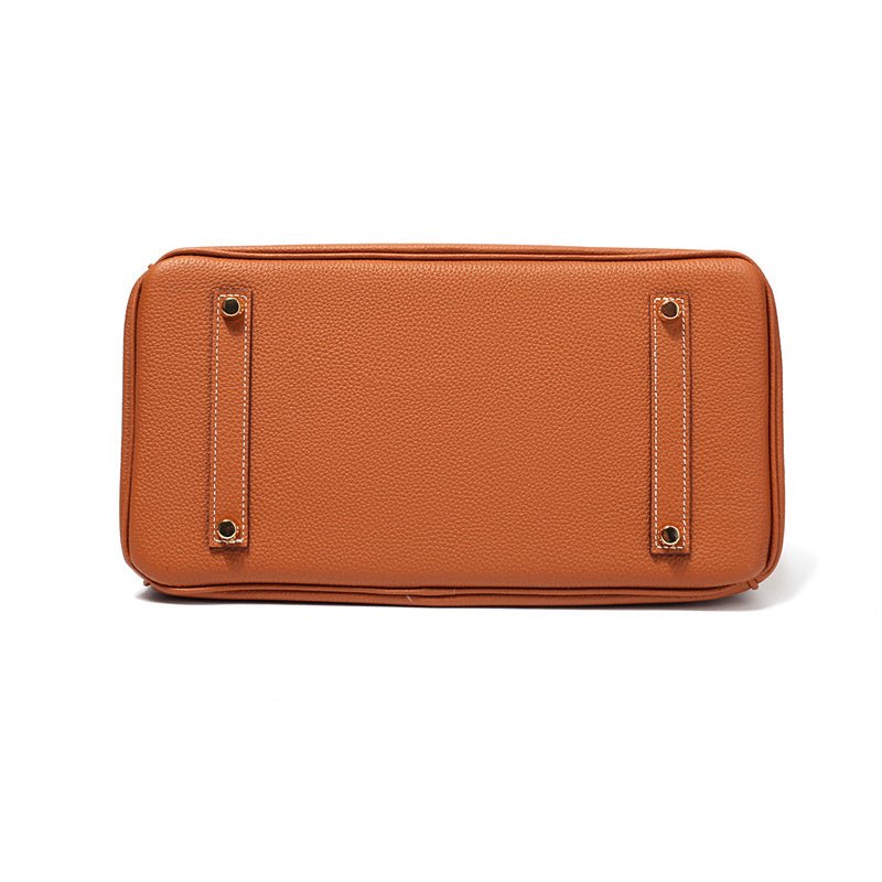 Leather Structured Shoulder Handbag