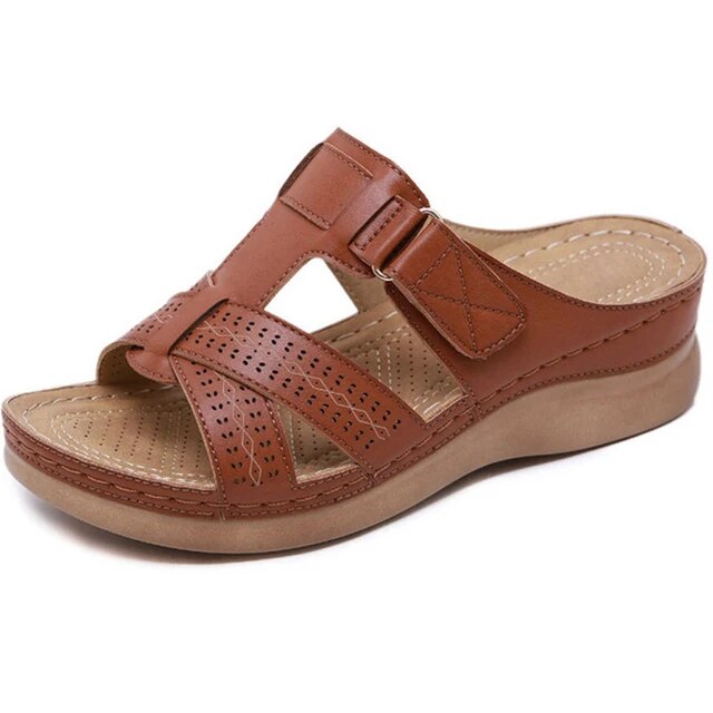 Cushioned Comfort Wave Sole Sandals