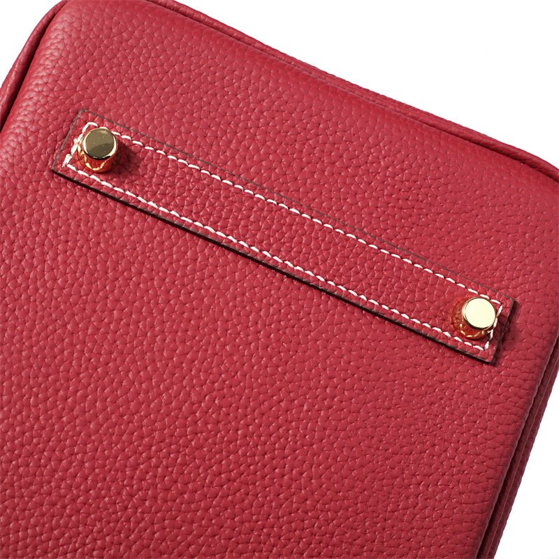 Leather Structured Shoulder Handbag