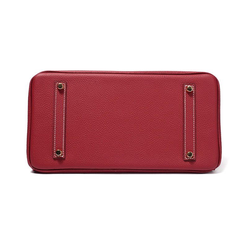 Leather Structured Shoulder Handbag