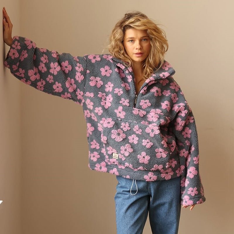 Celestine Floral Teddy Fleece Jumper