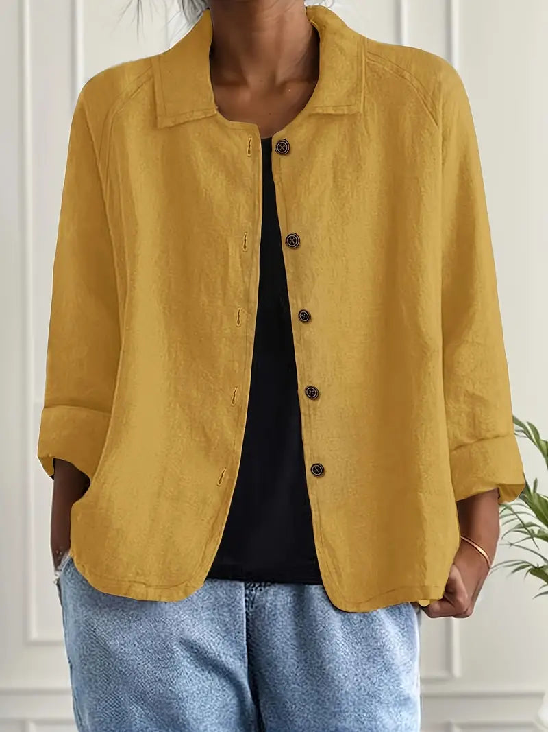 Lightweight Cotton Linen Shirt Cardigan