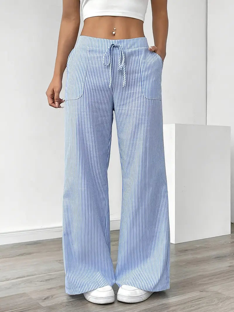 Linda Striped Straight Leg Pants