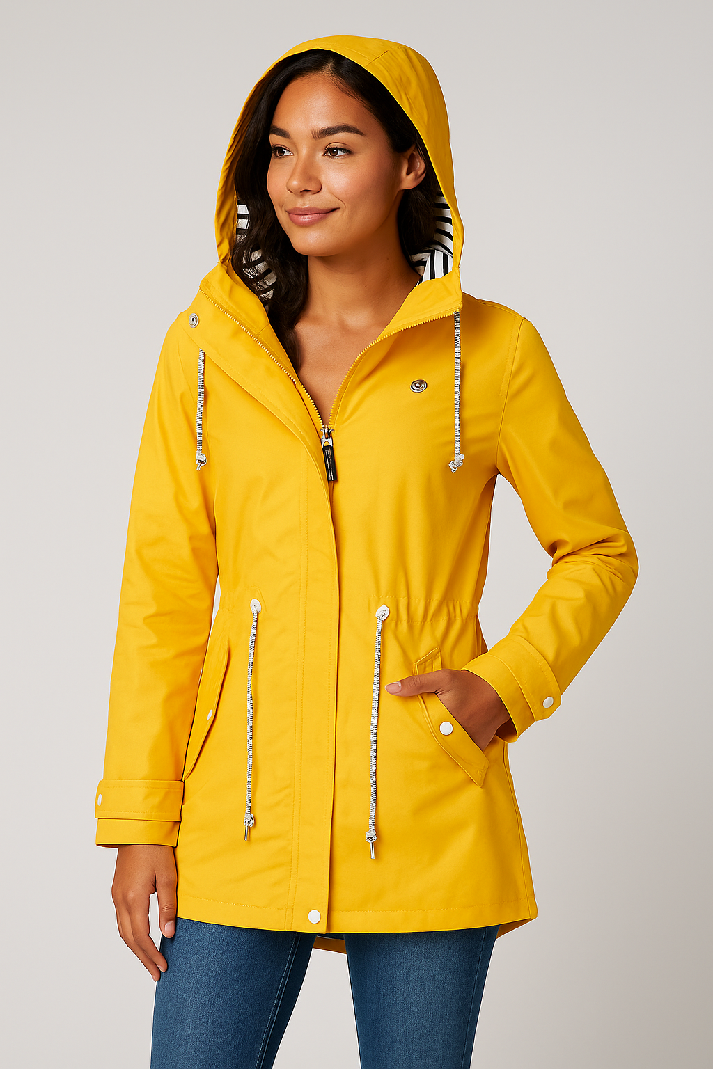 Lightweight Waterproof Hooded Women's Jacket