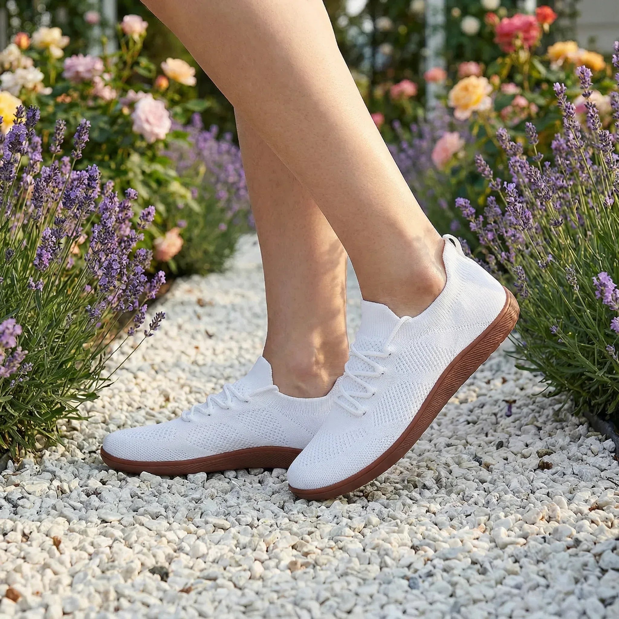 Knit Barefoot Sneakers With Flexible Sole