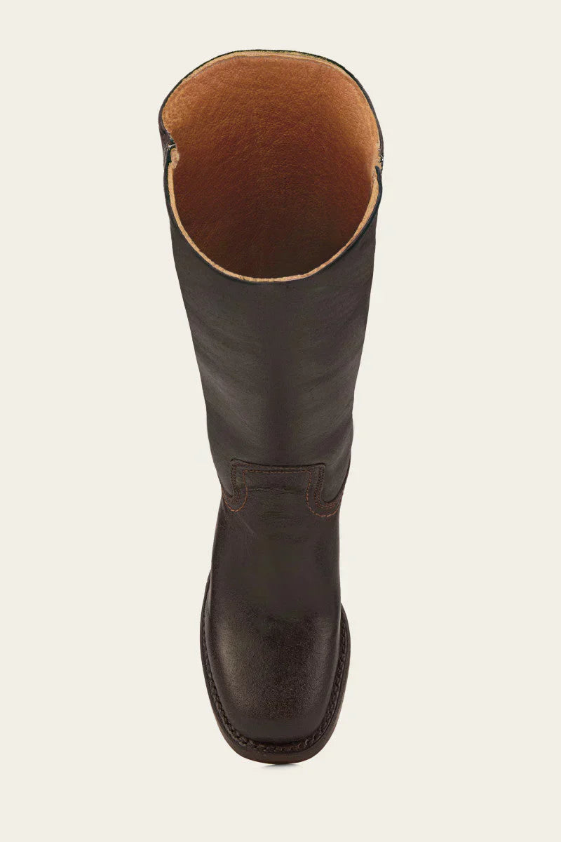 Women's Leather-Look Ankle Boots with Side Zip