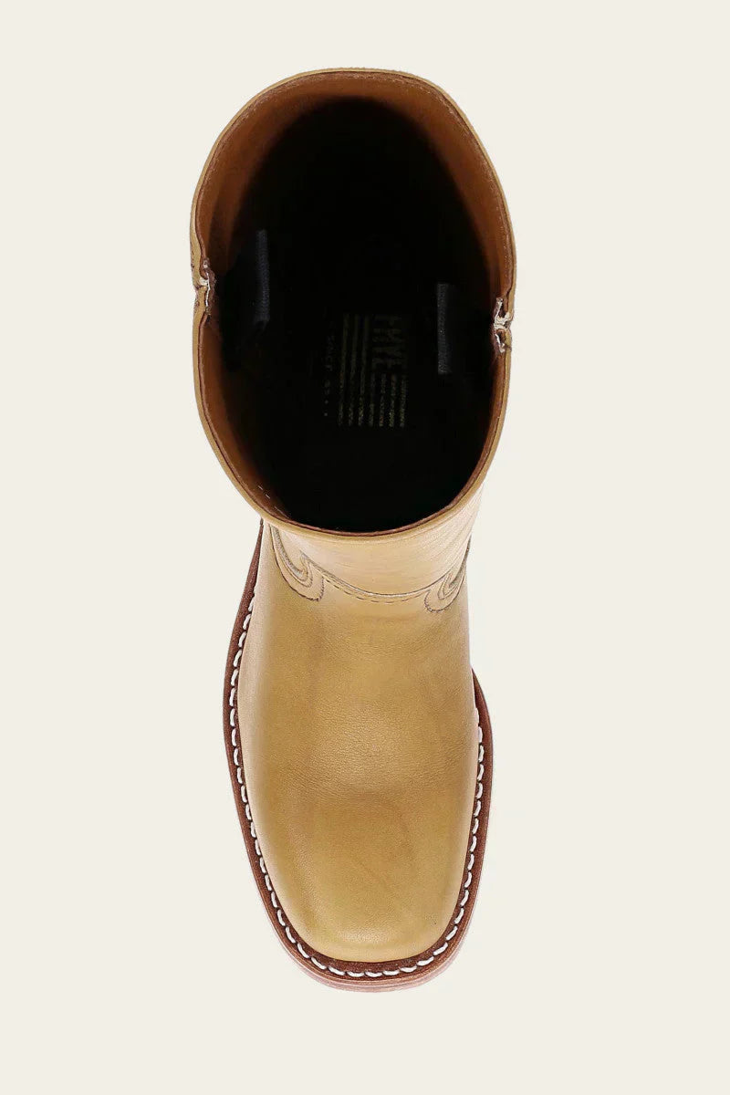 Women's Leather-Look Ankle Boots with Side Zip