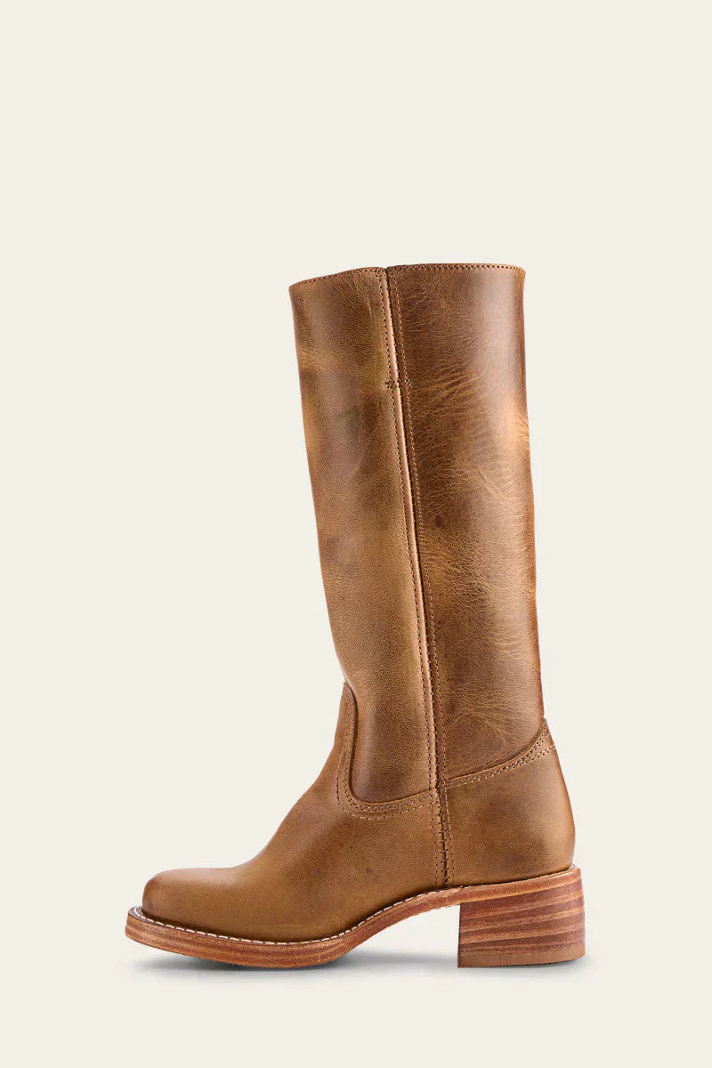 Women's Leather-Look Ankle Boots with Side Zip