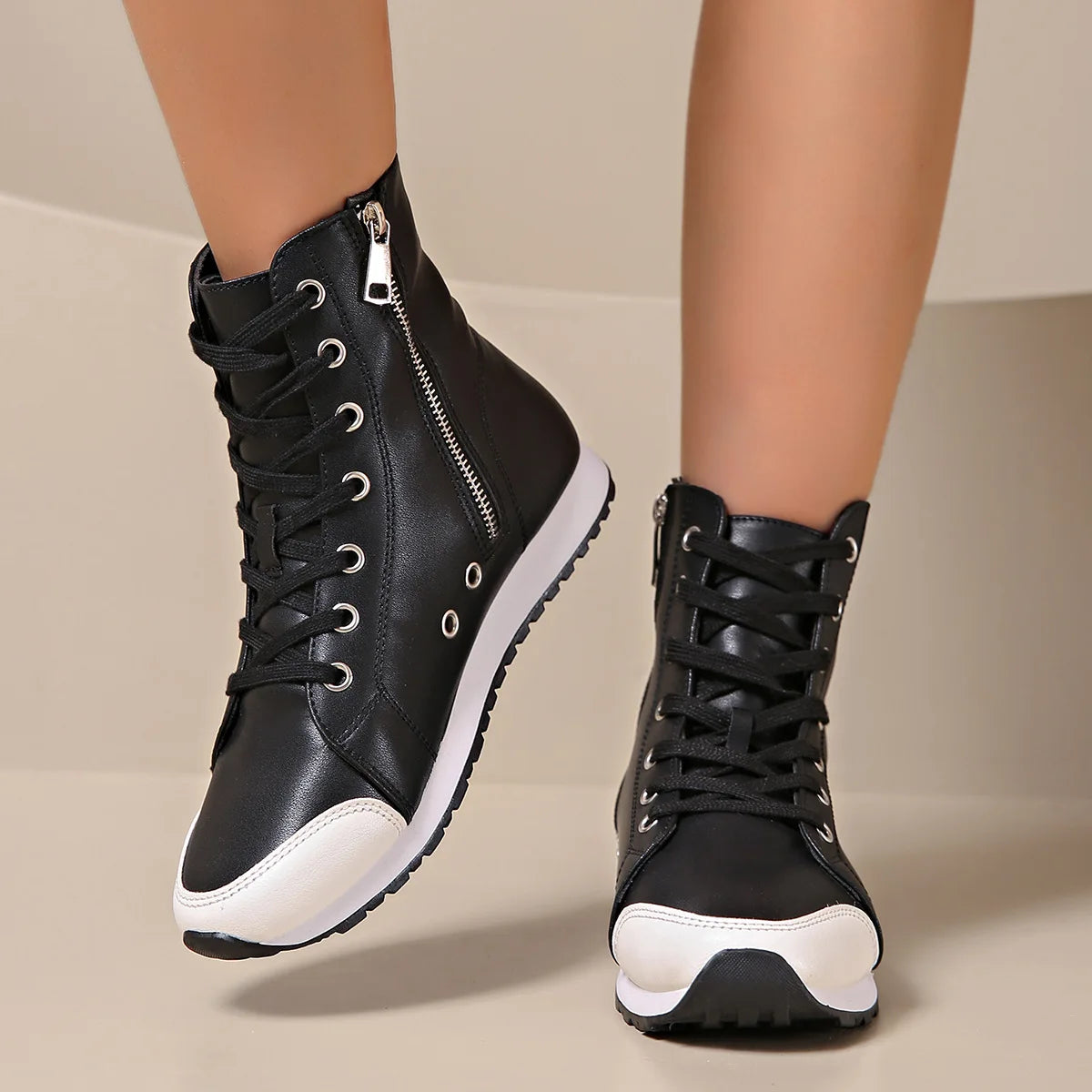 Wide Fit Orthopedic Lace-Up Sneaker