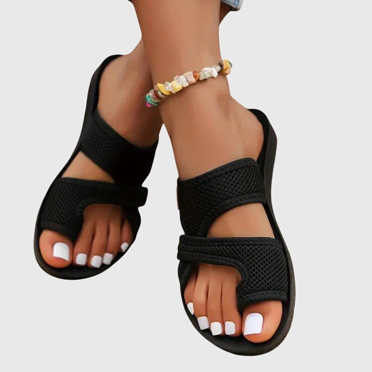 Elastic Fit Orthopedic Sandals with Contoured Arch Support