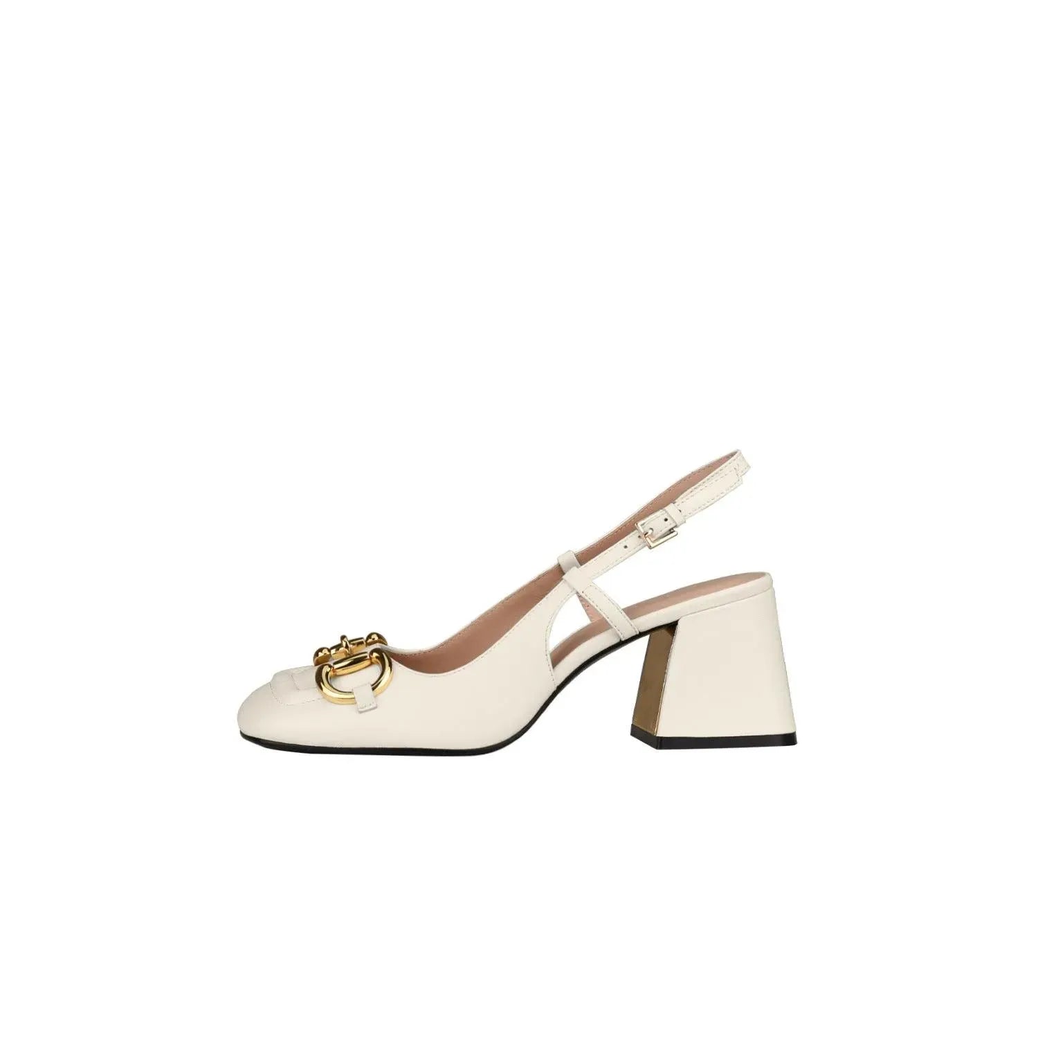 Retro Buckle High Heel Shoes