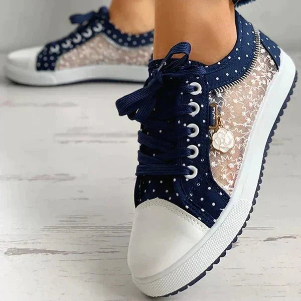 Lace-Up Low Top Sneakers