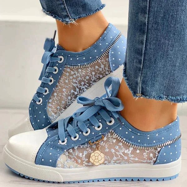 Lace-Up Low Top Sneakers