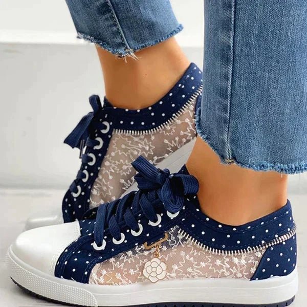 Lace-Up Low Top Sneakers