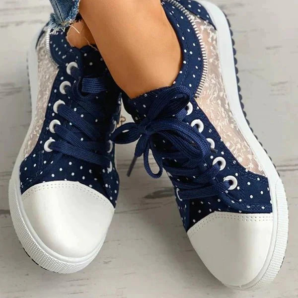 Lace-Up Low Top Sneakers