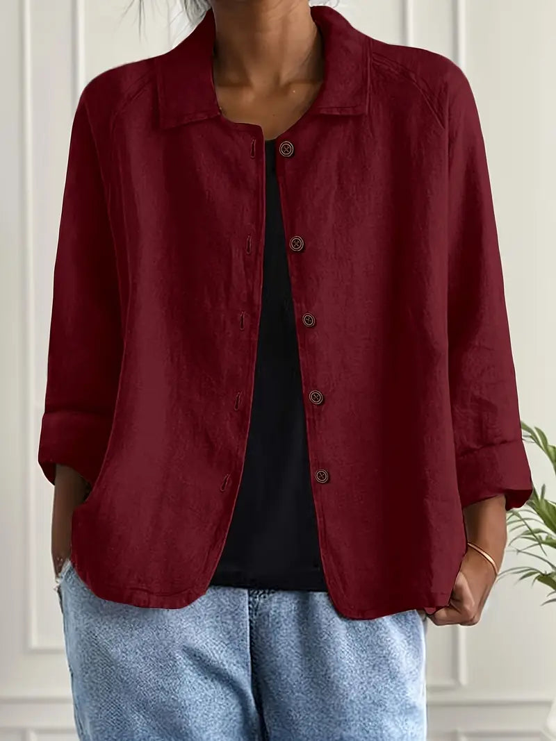 Lightweight Cotton Linen Shirt Cardigan