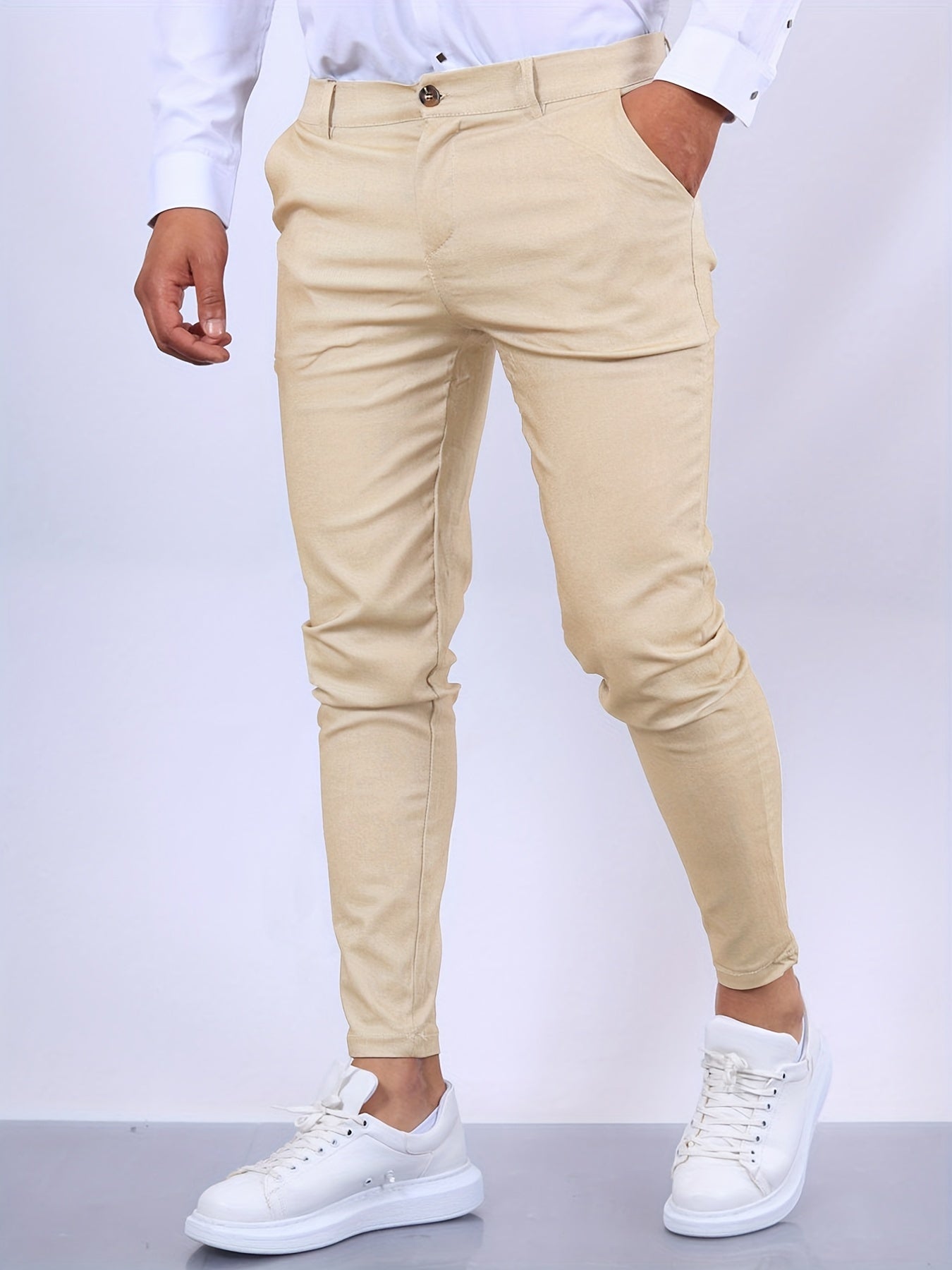 Slim Fit Stretch Chino Trousers