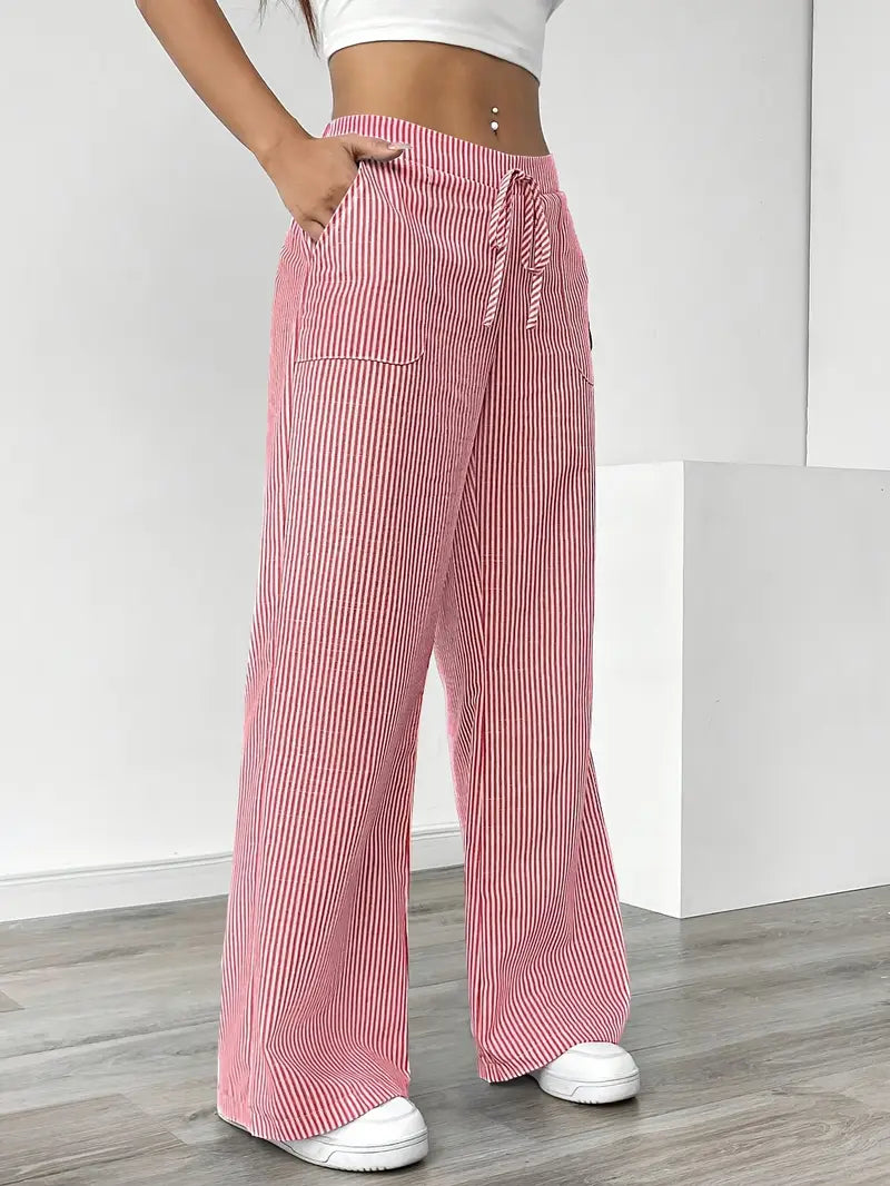 Linda Striped Straight Leg Pants