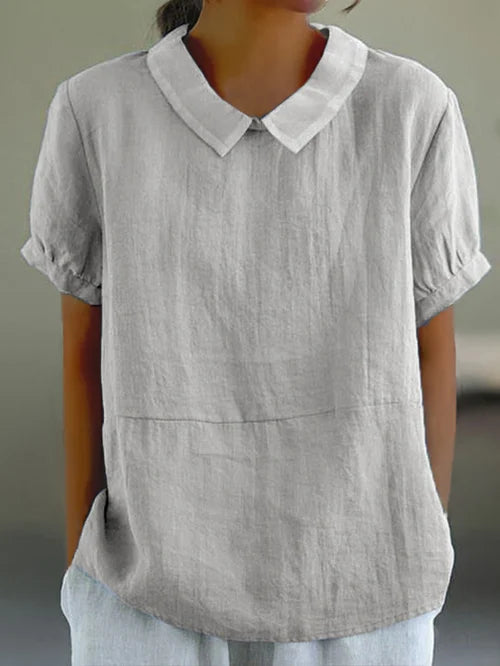 Cotton Shirt for Women - Elegant Button-Up Blouse for Any Occasion