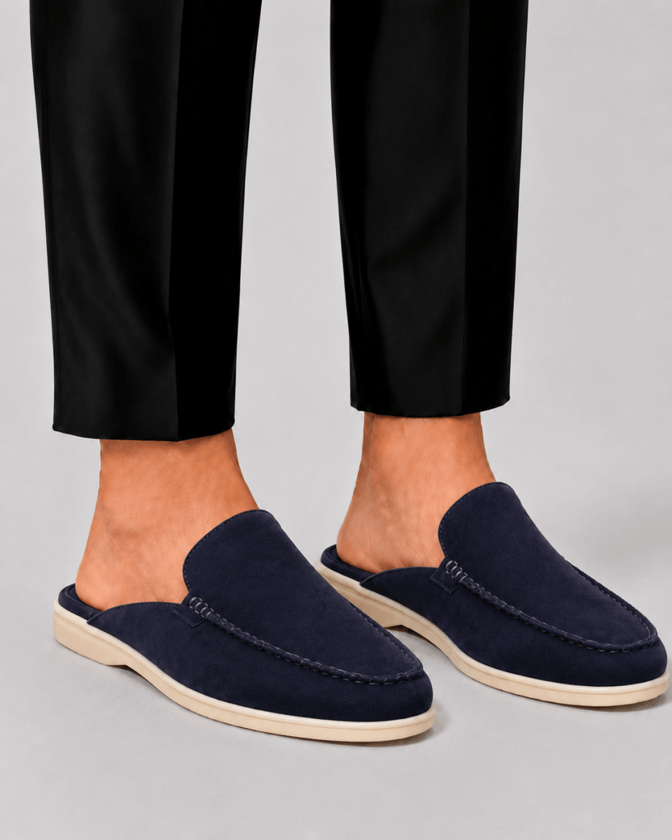 Men's Open-Back Slip-On Loafer Mule
