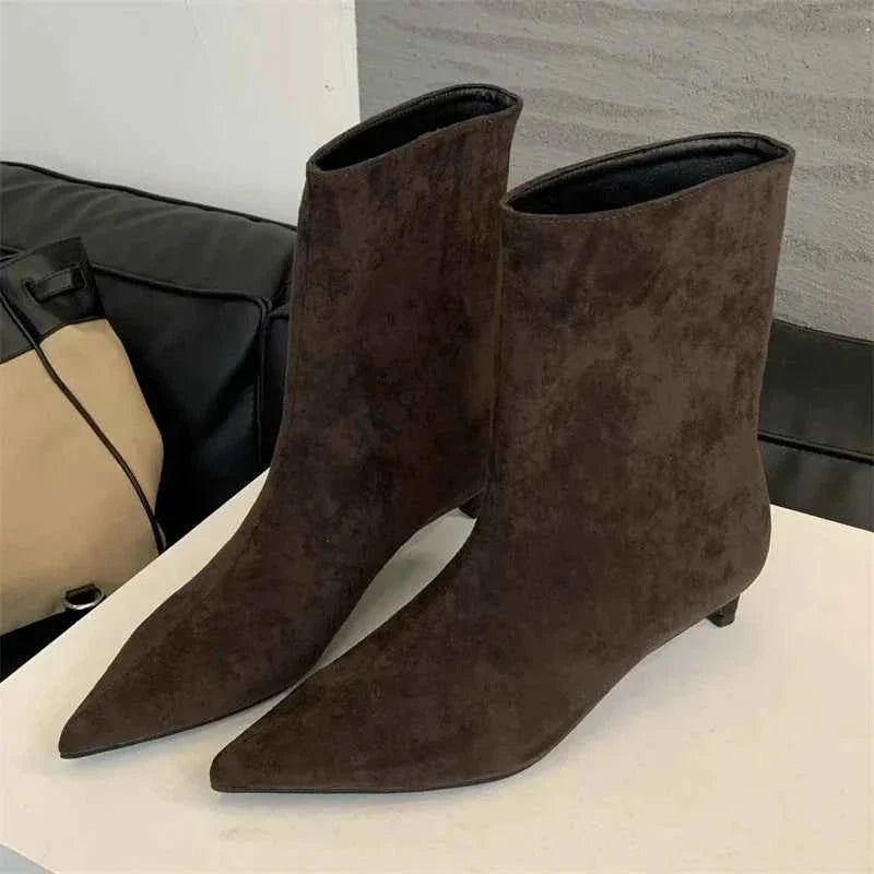 Elegant Fleece Lined Ankle Boots