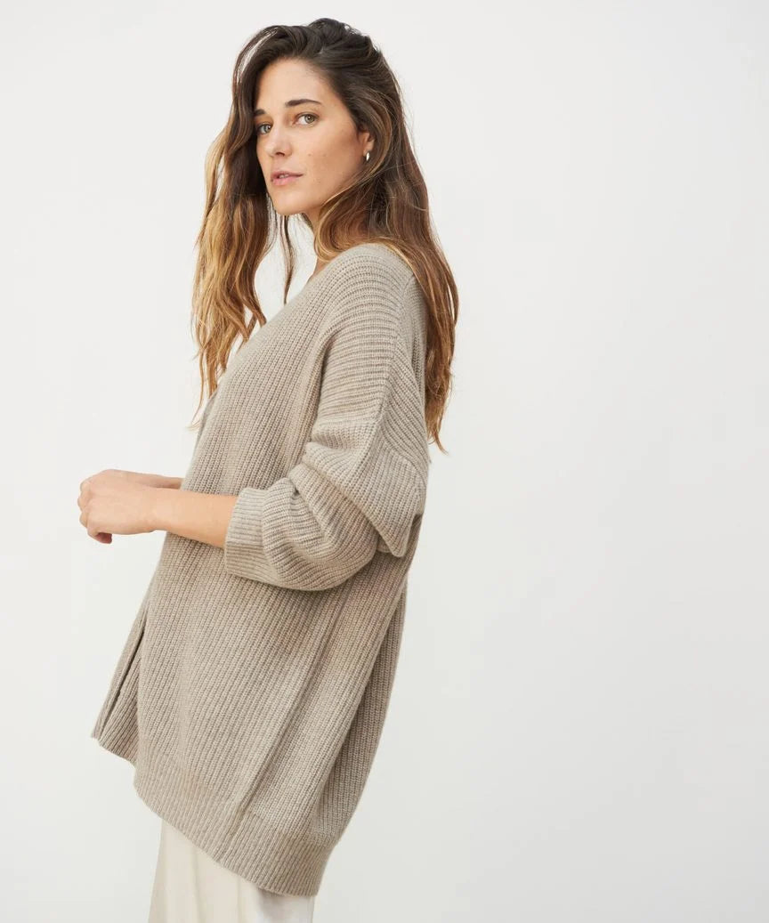 Women's Oversized Knit Button Cardigan