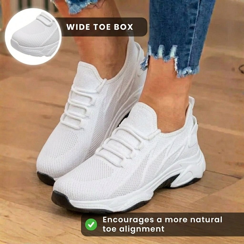 Chic Orthopedic Sneakers Two-Tone Design