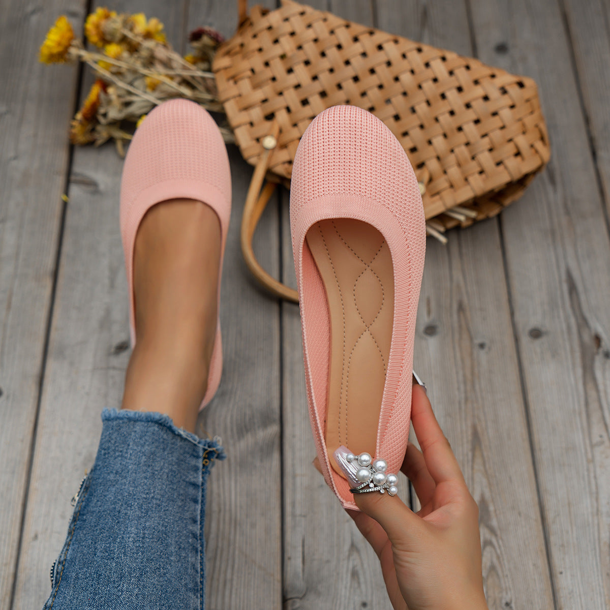 Women's Huarache-Style Slip-On Orthopedic Sneakers